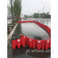 Barreira de água de defesa de inundação temporária de trânsito